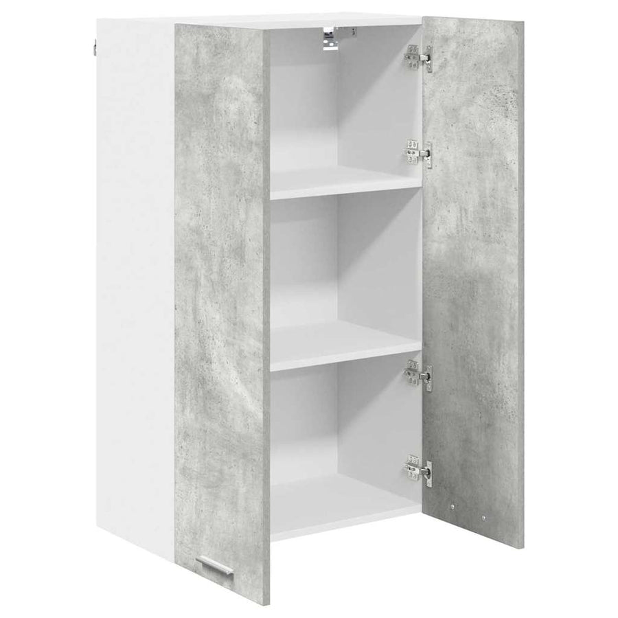 Hangkast Riga Beton Grijs 60 x 31 x 100 cm Bewerkt hout