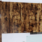 Hangkast 60x31x100 cm gerookt eiken bewerkt hout