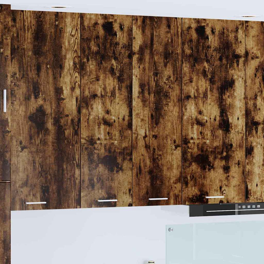 Hangkast Riga Gerookt eiken 60 x 31 x 100 cm Bewerkt hout