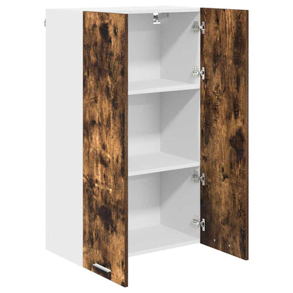 Hangkast Riga Gerookt eiken 60 x 31 x 100 cm Bewerkt hout