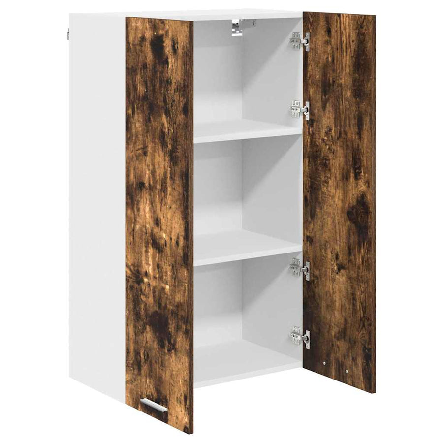 Hangkast Riga Gerookt eiken 60 x 31 x 100 cm Bewerkt hout