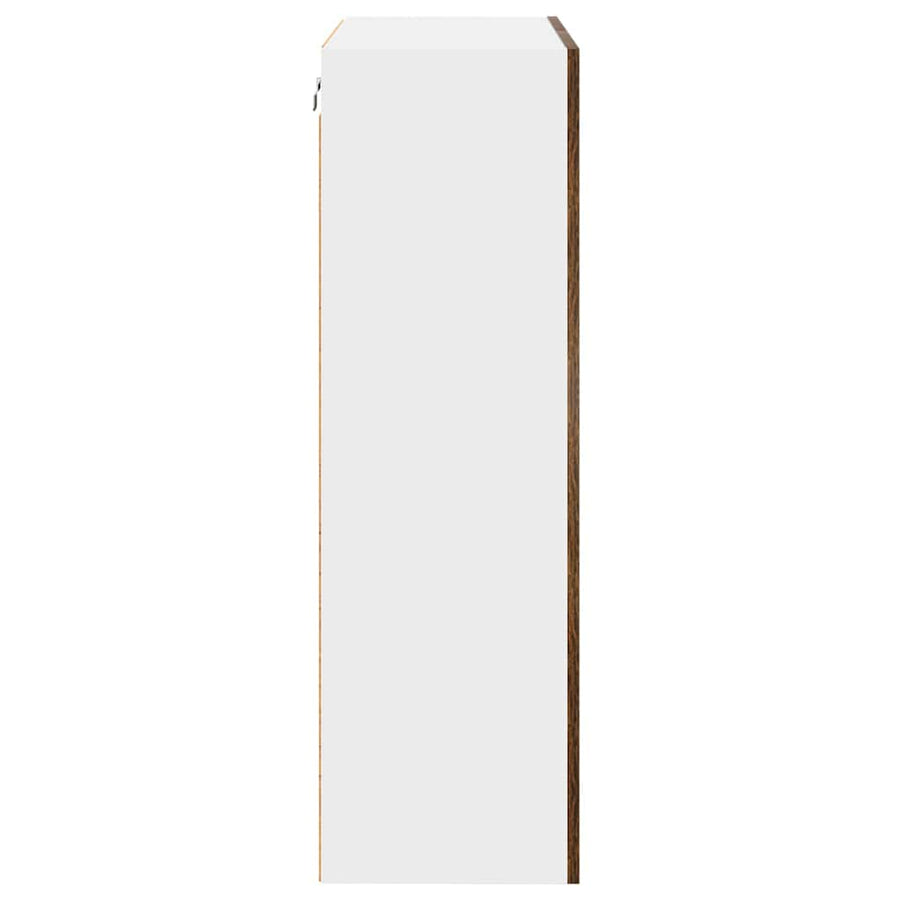 Hangkast Riga Gerookt eiken 60 x 31 x 100 cm Bewerkt hout