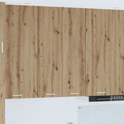 Hangkast 60x31x100 cm bewerkt hout artisan eiken