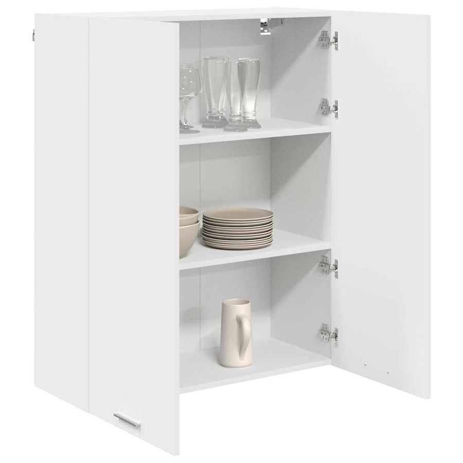 Hangkast met plank Riga Wit 80 x 31 x 100 cm Bewerkt hout