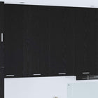 Hangkast 80x31x100 cm bewerkt hout zwart eiken
