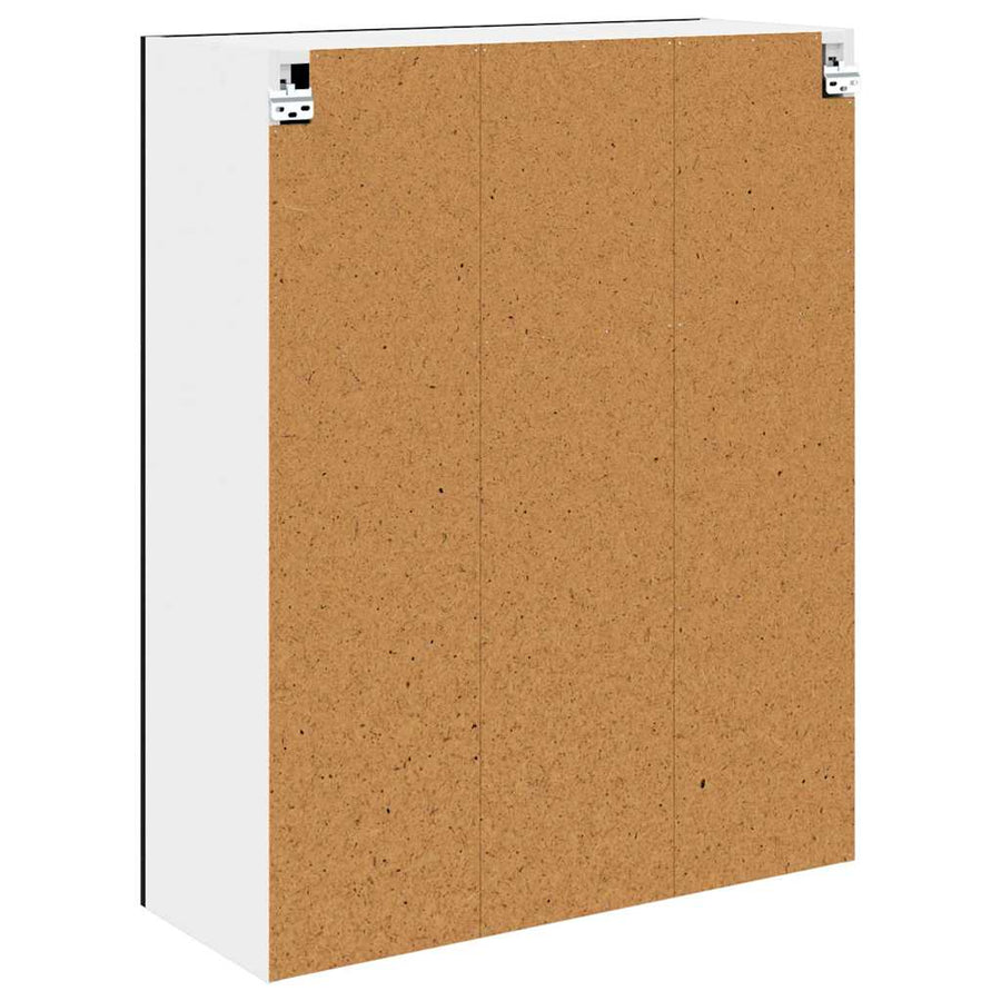 Hangkast Riga Zwart Eiken 80 x 31 x 100 cm Bewerkt hout