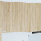 Hangkast 80x31x100 cm bewerkt hout Sonoma eiken