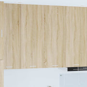 Hangkast 80x31x100 cm bewerkt hout Sonoma eiken