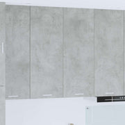 Hangkast 80x31x100 cm bewerkt hout beton grijs