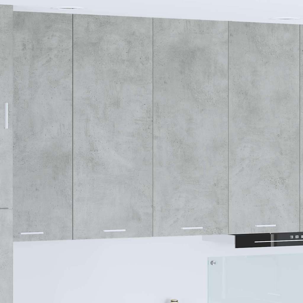Hangkast Riga Beton Grijs 80 x 31 x 100 cm Bewerkt hout
