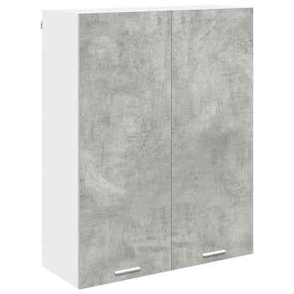 Hangkast Riga Beton Grijs 80 x 31 x 100 cm Bewerkt hout