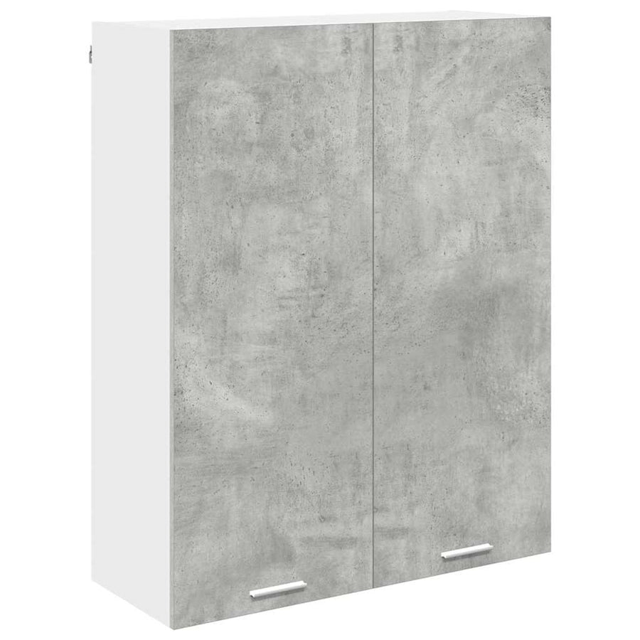 Hangkast Riga Beton Grijs 80 x 31 x 100 cm Bewerkt hout