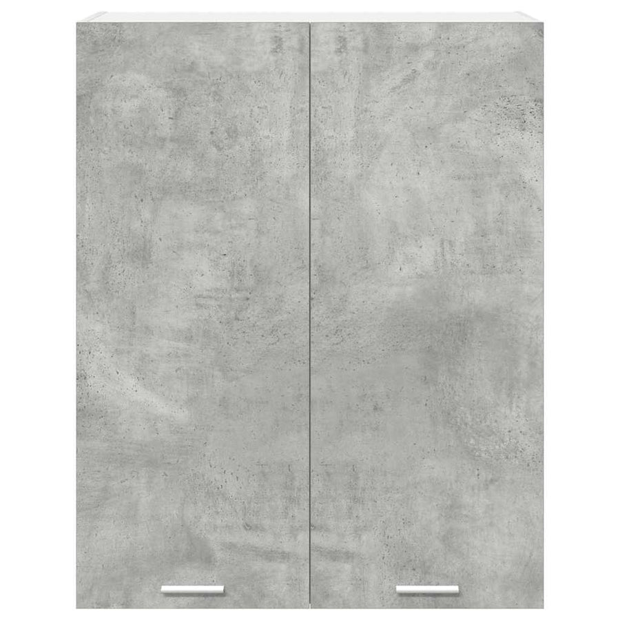 Hangkast Riga Beton Grijs 80 x 31 x 100 cm Bewerkt hout