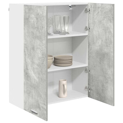 Hangkast Riga Beton Grijs 80 x 31 x 100 cm Bewerkt hout