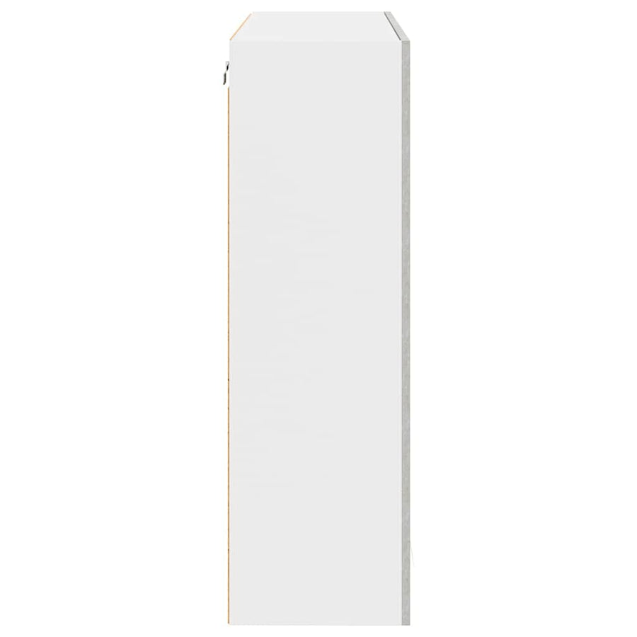 Hangkast Riga Beton Grijs 80 x 31 x 100 cm Bewerkt hout