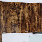 Hangkast 80x31x100 cm gerookt eiken bewerkt hout