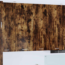 Hangkast Riga Gerookt eiken 80 x 31 x 100 cm Bewerkt hout