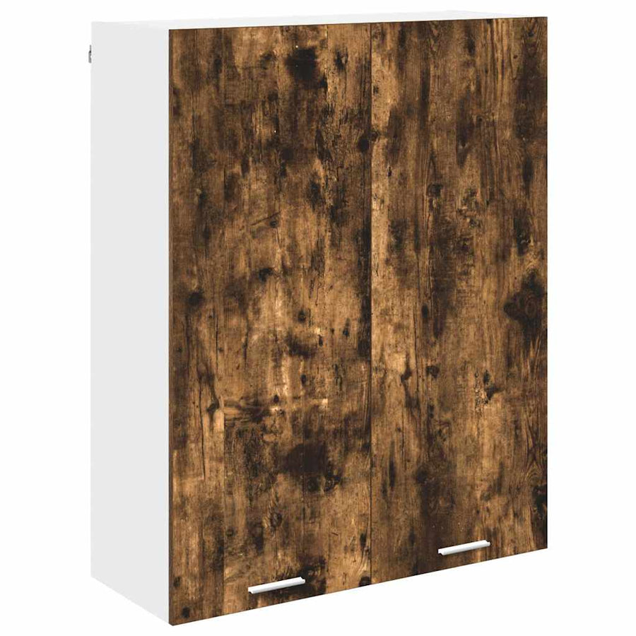 Hangkast Riga Gerookt eiken 80 x 31 x 100 cm Bewerkt hout