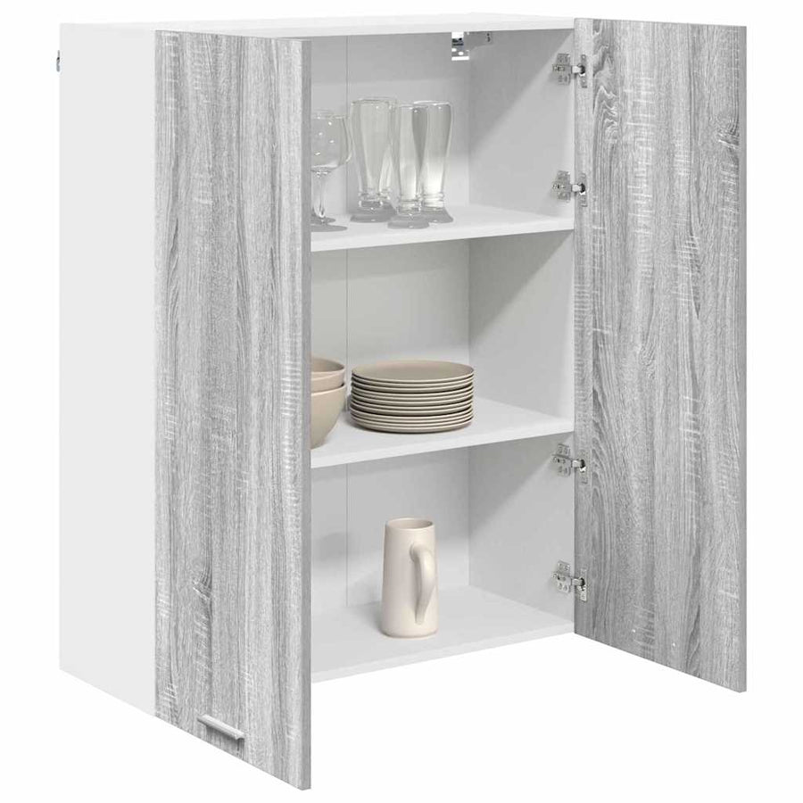 Hangkast Riga Grijs Sonoma 80 x 31 x 100 cm Bewerkt hout