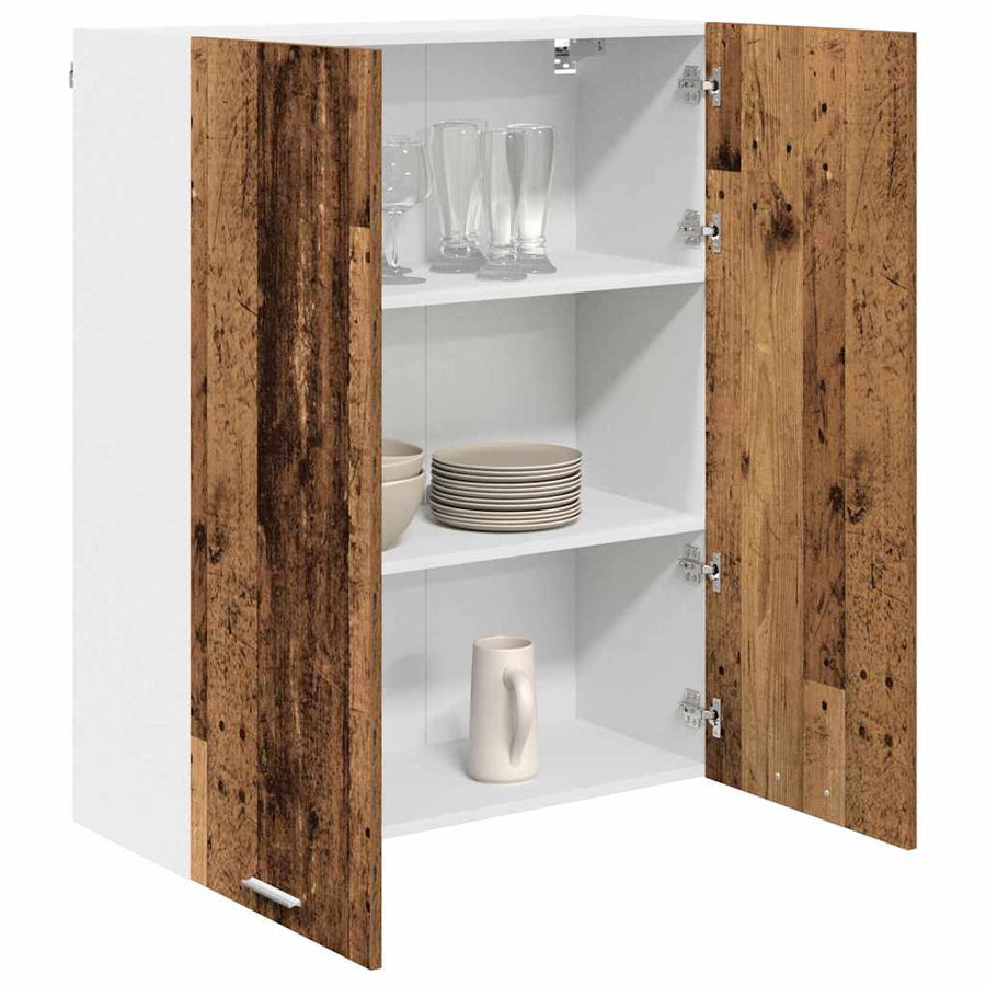 Hangkast met plank Riga Oud Hout 80 x 31 x 100 cm Bewerkt hout