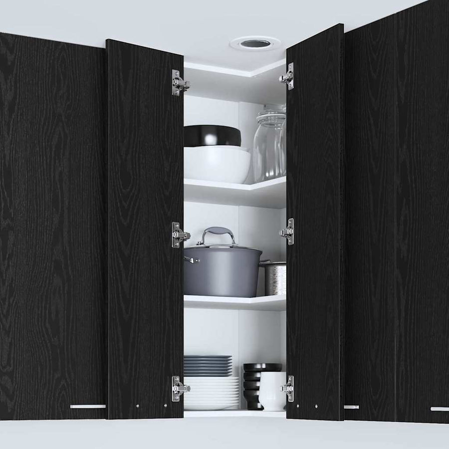 Hangkast Riga Sonoma Eik en Wit 57 x 57 x 100 cm Bewerkt hout