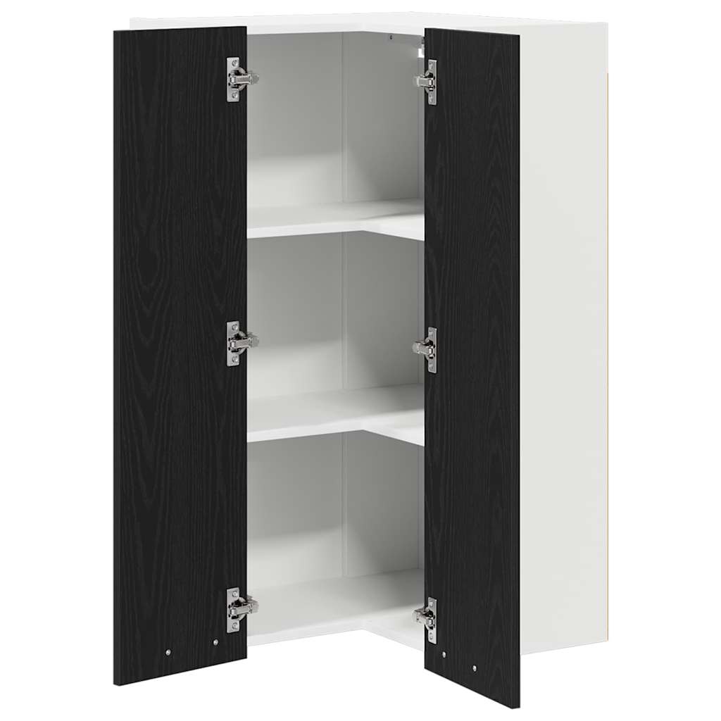 Hangkast Riga Sonoma Eik en Wit 57 x 57 x 100 cm Bewerkt hout
