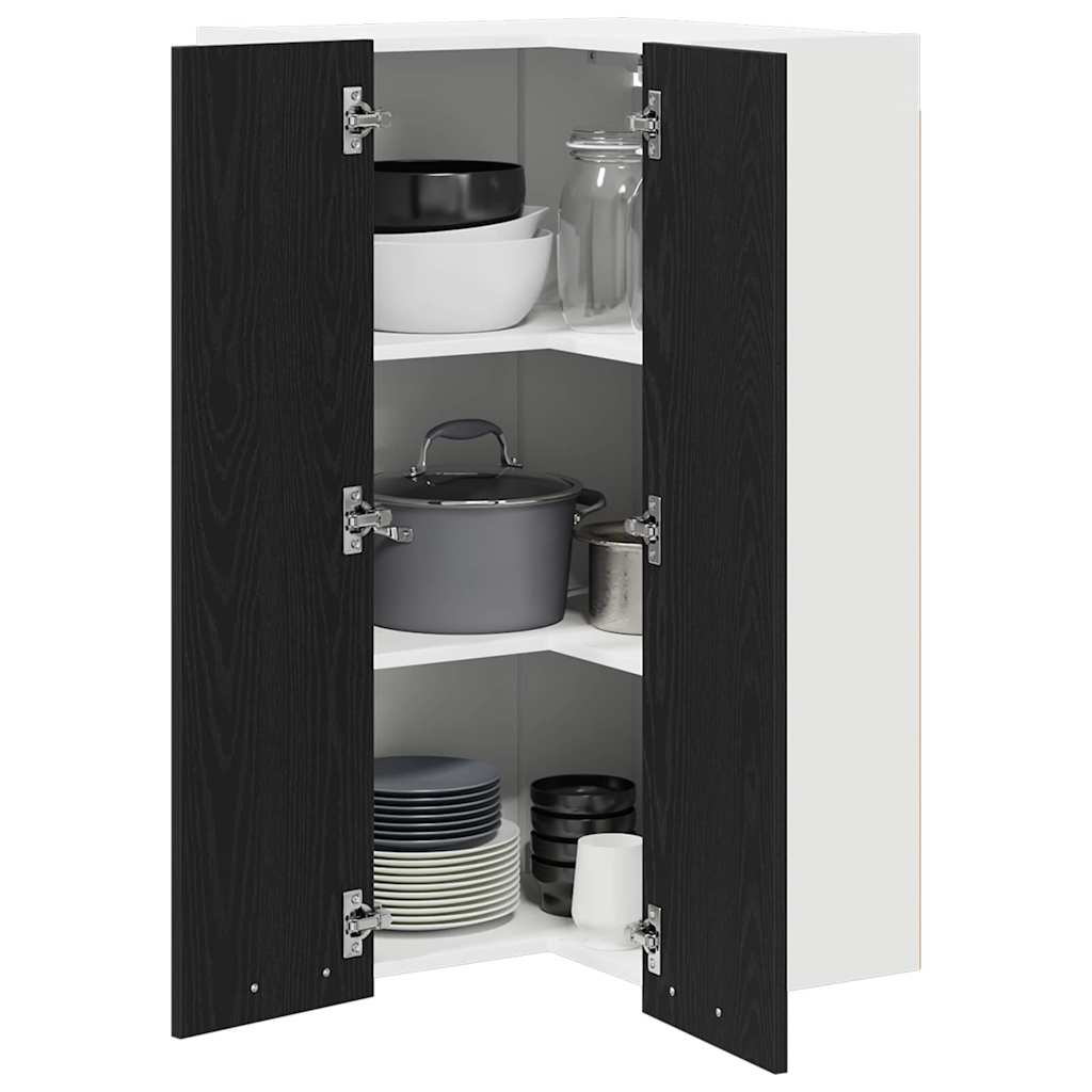 Hangkast Riga Sonoma Eik en Wit 57 x 57 x 100 cm Bewerkt hout