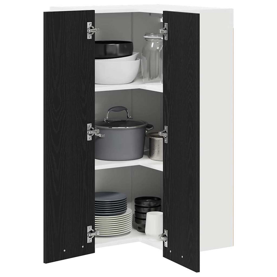Hangkast Riga Sonoma Eik en Wit 57 x 57 x 100 cm Bewerkt hout