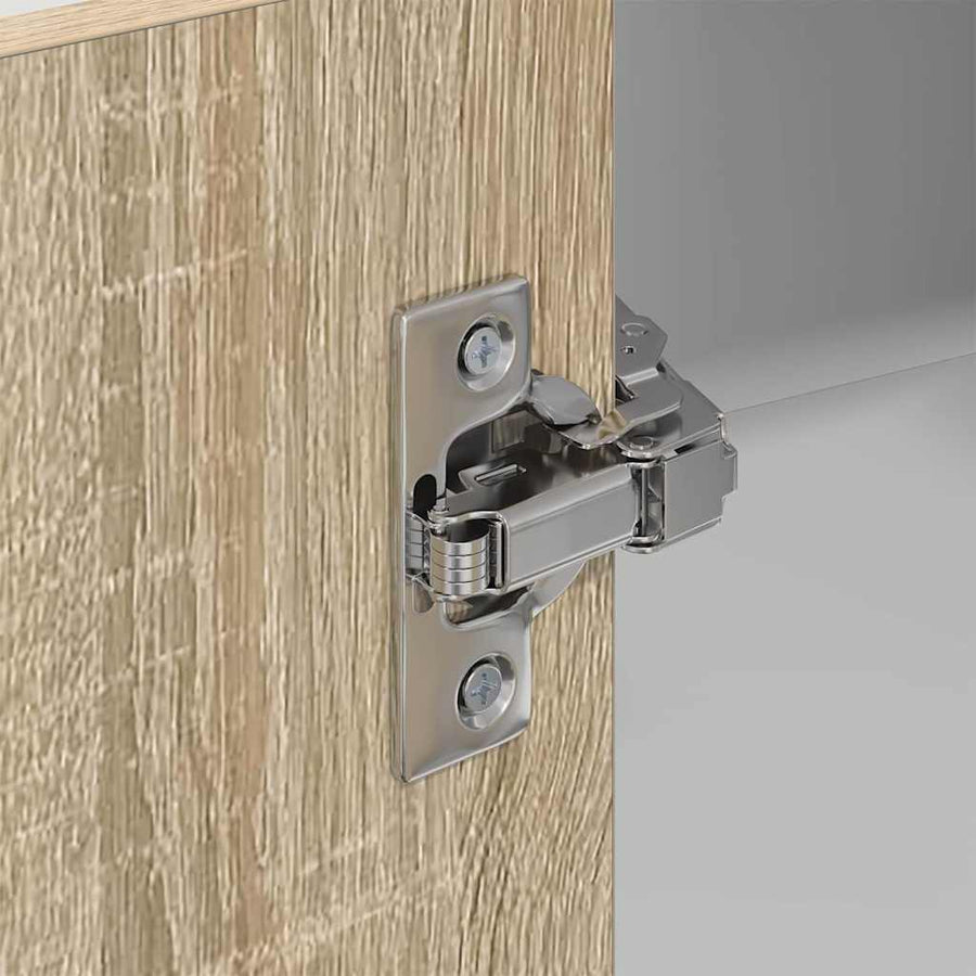 Hangkast Riga Sonoma Eik en Wit 57 x 57 x 100 cm Bewerkt hout