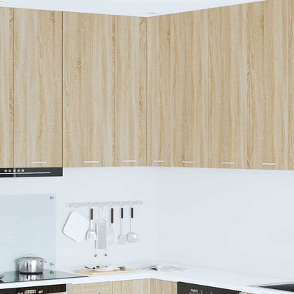Hangkast Riga Sonoma Eik en Wit 57 x 57 x 100 cm Bewerkt hout