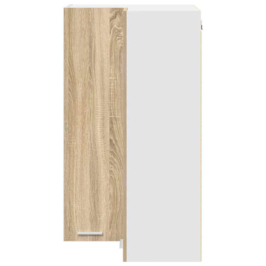 Hangkast Riga Sonoma Eik en Wit 57 x 57 x 100 cm Bewerkt hout