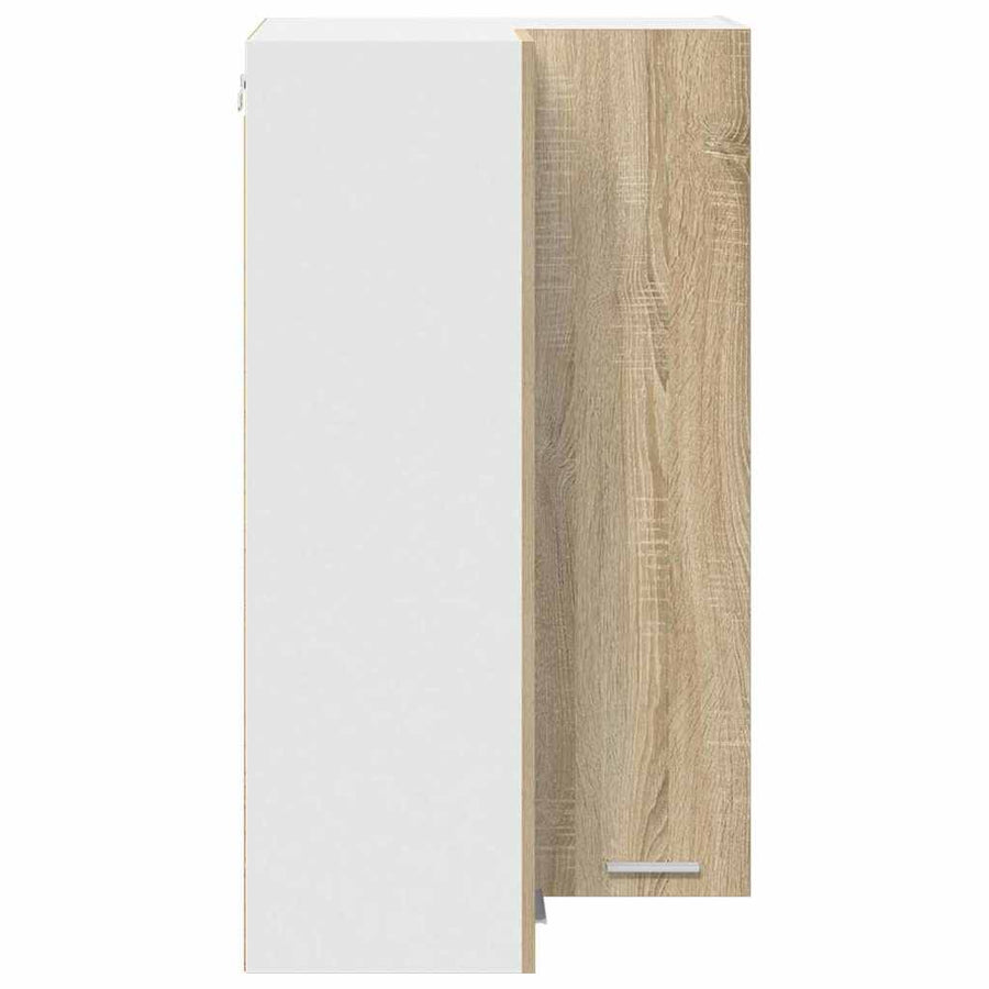 Hangkast Riga Sonoma Eik en Wit 57 x 57 x 100 cm Bewerkt hout