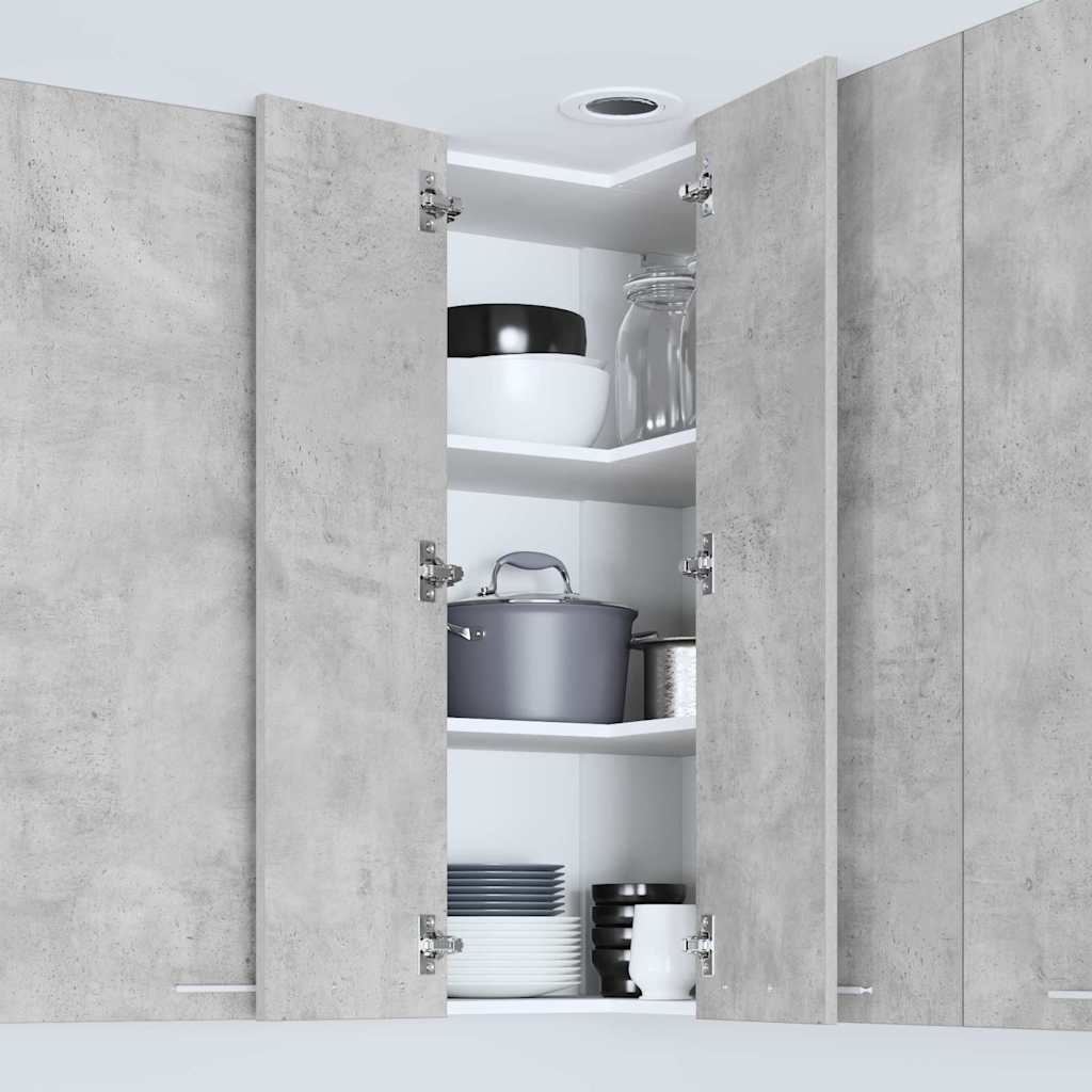Hangkast Riga Sonoma Eik en Wit 57 x 57 x 100 cm Bewerkt hout