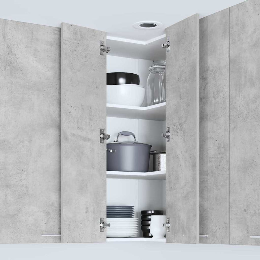 Hangkast Riga Sonoma Eik en Wit 57 x 57 x 100 cm Bewerkt hout