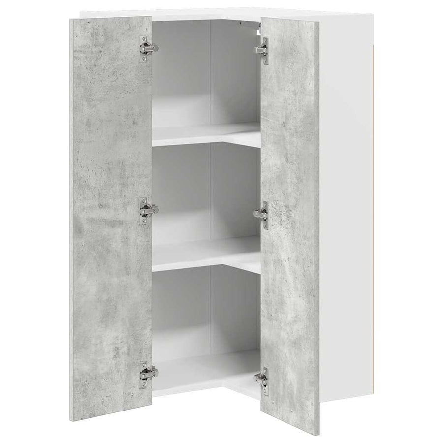 Hangkast Riga Sonoma Eik en Wit 57 x 57 x 100 cm Bewerkt hout