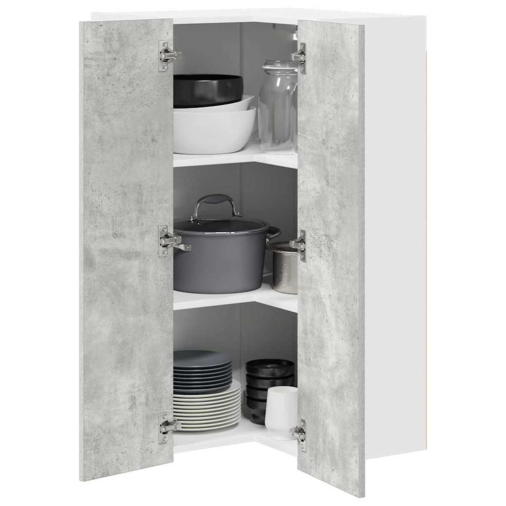 Hangkast Riga Sonoma Eik en Wit 57 x 57 x 100 cm Bewerkt hout