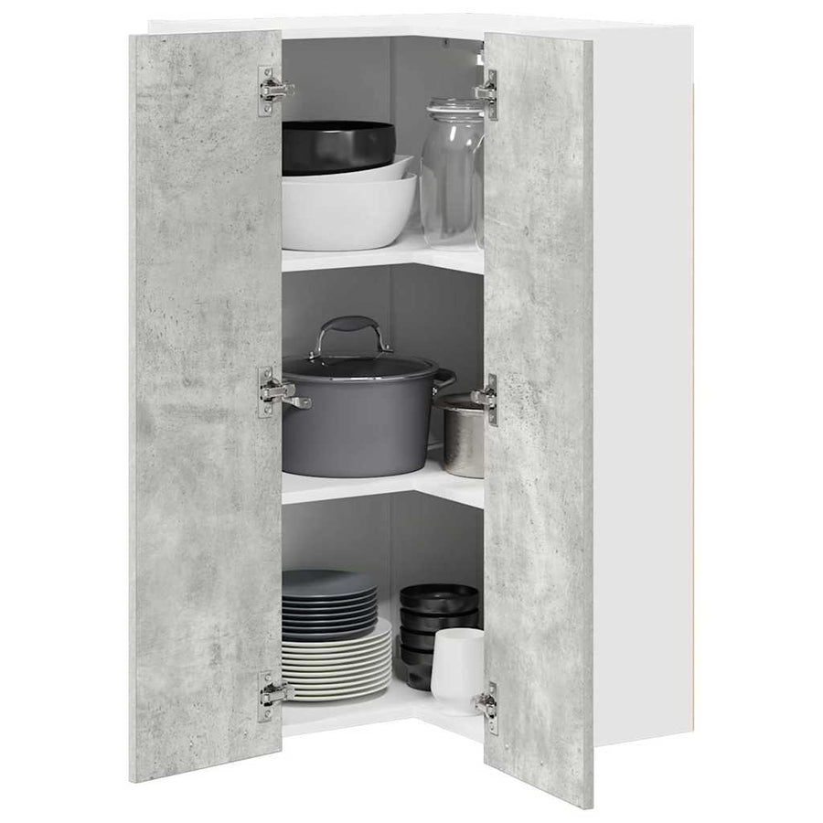 Hangkast Riga Sonoma Eik en Wit 57 x 57 x 100 cm Bewerkt hout
