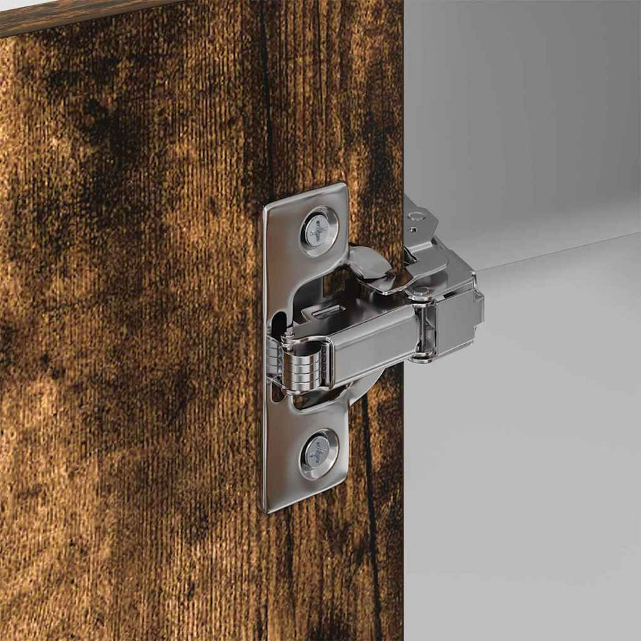 Hangkast Riga Sonoma Eik en Wit 57 x 57 x 100 cm Bewerkt hout