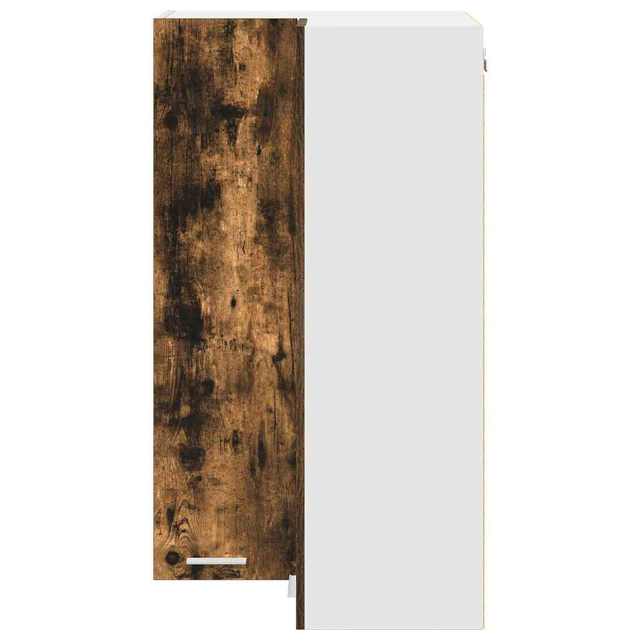 Hangkast Riga Sonoma Eik en Wit 57 x 57 x 100 cm Bewerkt hout