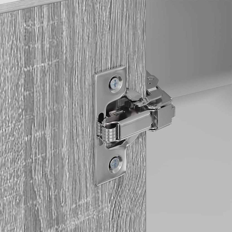 Hangkast Riga Sonoma Eik en Wit 57 x 57 x 100 cm Bewerkt hout