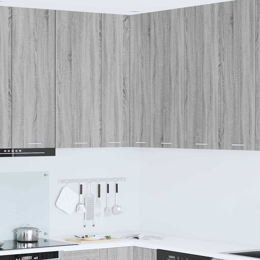 Hangkast Riga Sonoma Eik en Wit 57 x 57 x 100 cm Bewerkt hout