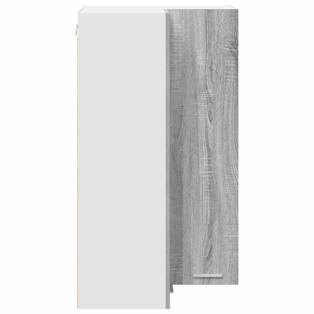 Hangkast Riga Sonoma Eik en Wit 57 x 57 x 100 cm Bewerkt hout