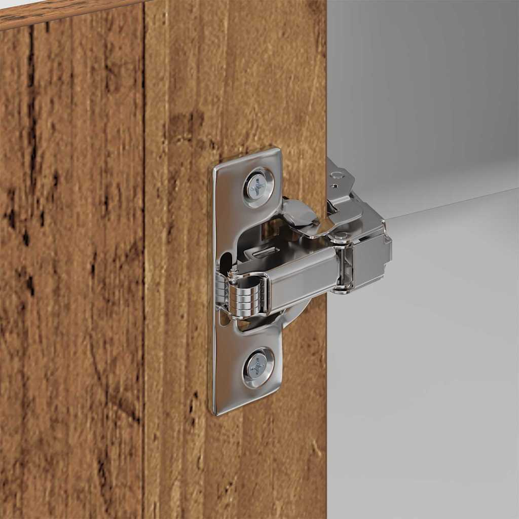 Hangkast Riga Sonoma Eik en Wit 57 x 57 x 100 cm Bewerkt hout