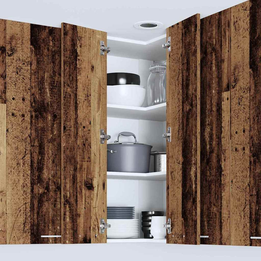 Hangkast Riga Sonoma Eik en Wit 57 x 57 x 100 cm Bewerkt hout