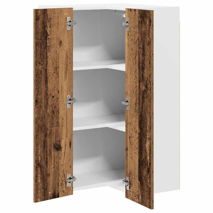 Hangkast Riga Sonoma Eik en Wit 57 x 57 x 100 cm Bewerkt hout