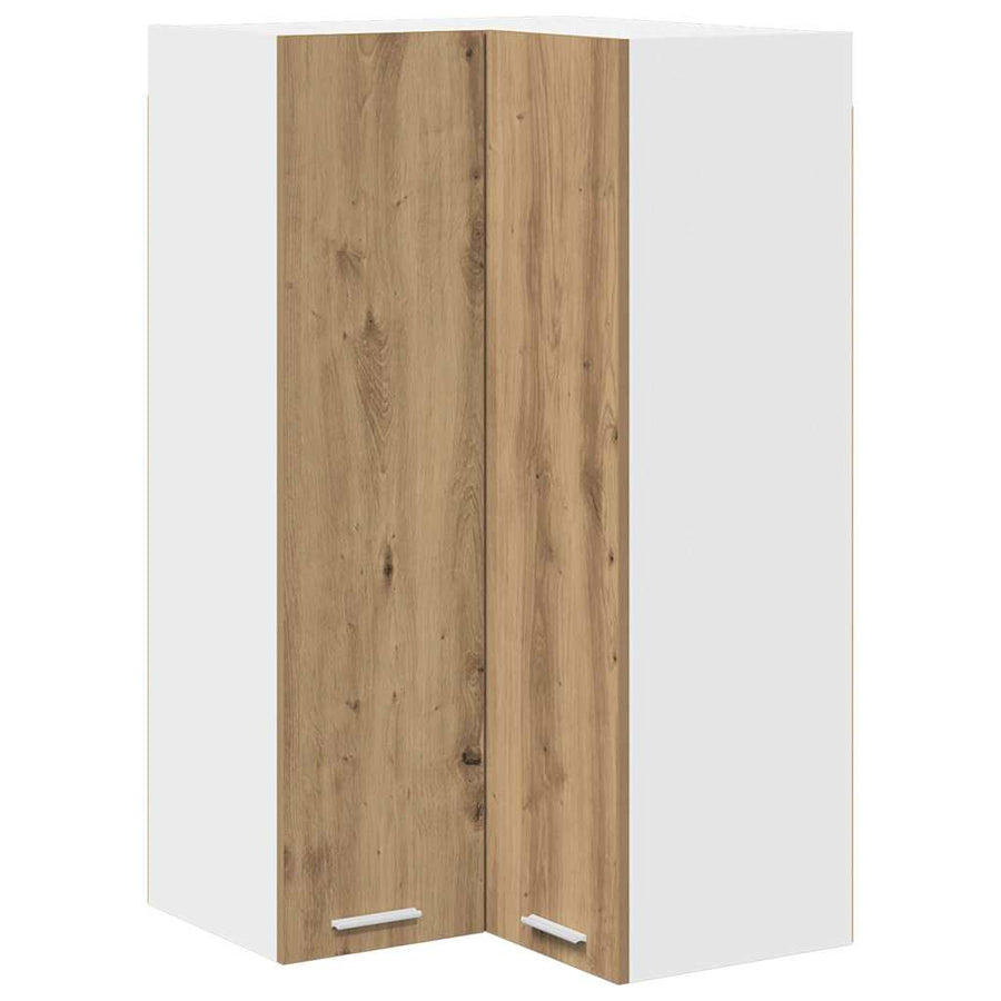 Hangkast Riga Sonoma Eik en Wit 57 x 57 x 100 cm Bewerkt hout