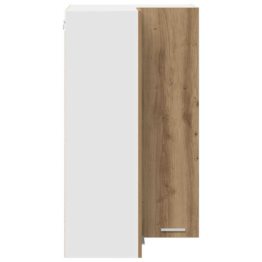 Hangkast Riga Sonoma Eik en Wit 57 x 57 x 100 cm Bewerkt hout