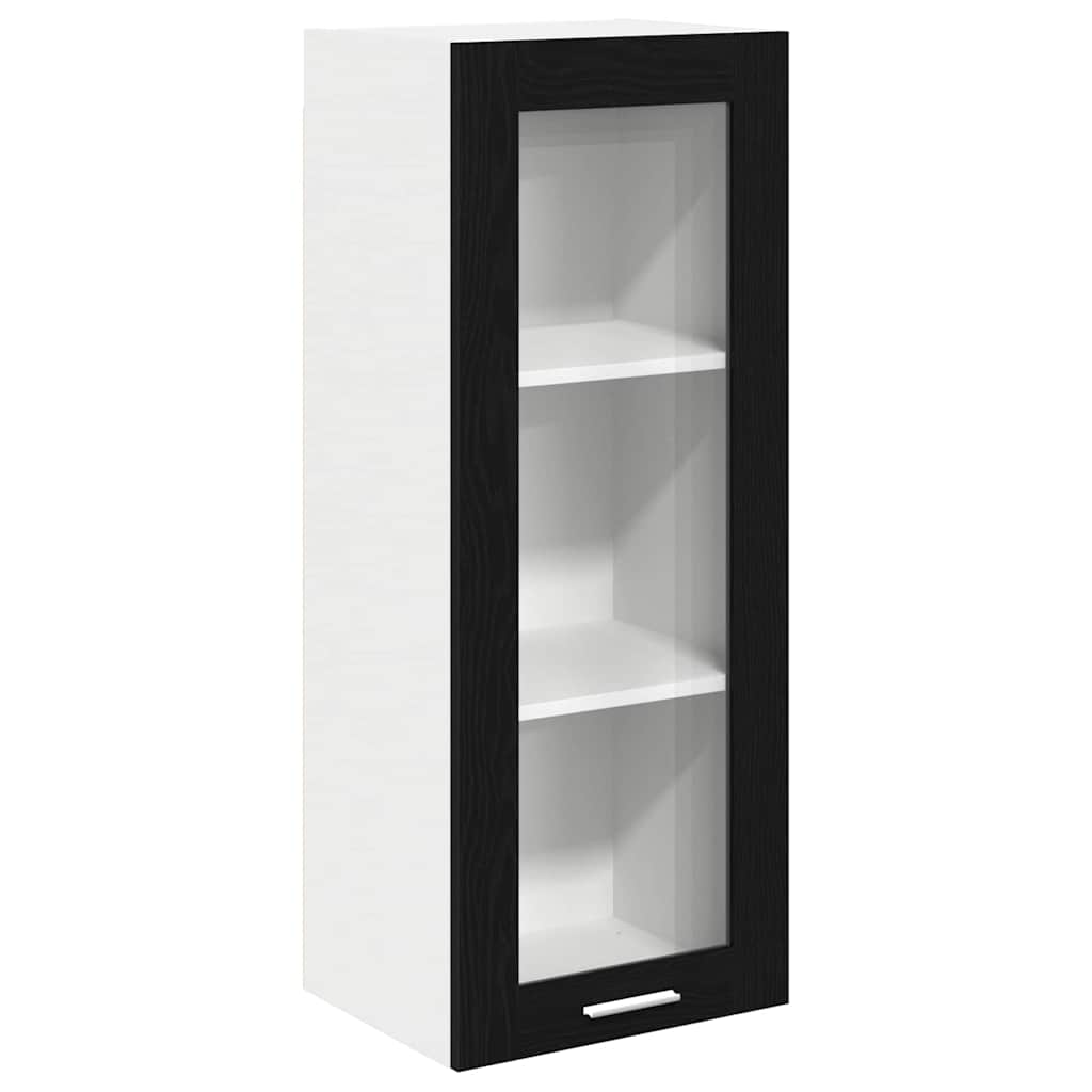Hangkast Riga Zwart Eiken 40 x 31 x 100 cm Bewerkt hout