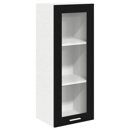 Hangkast Riga Zwart Eiken 40 x 31 x 100 cm Bewerkt hout