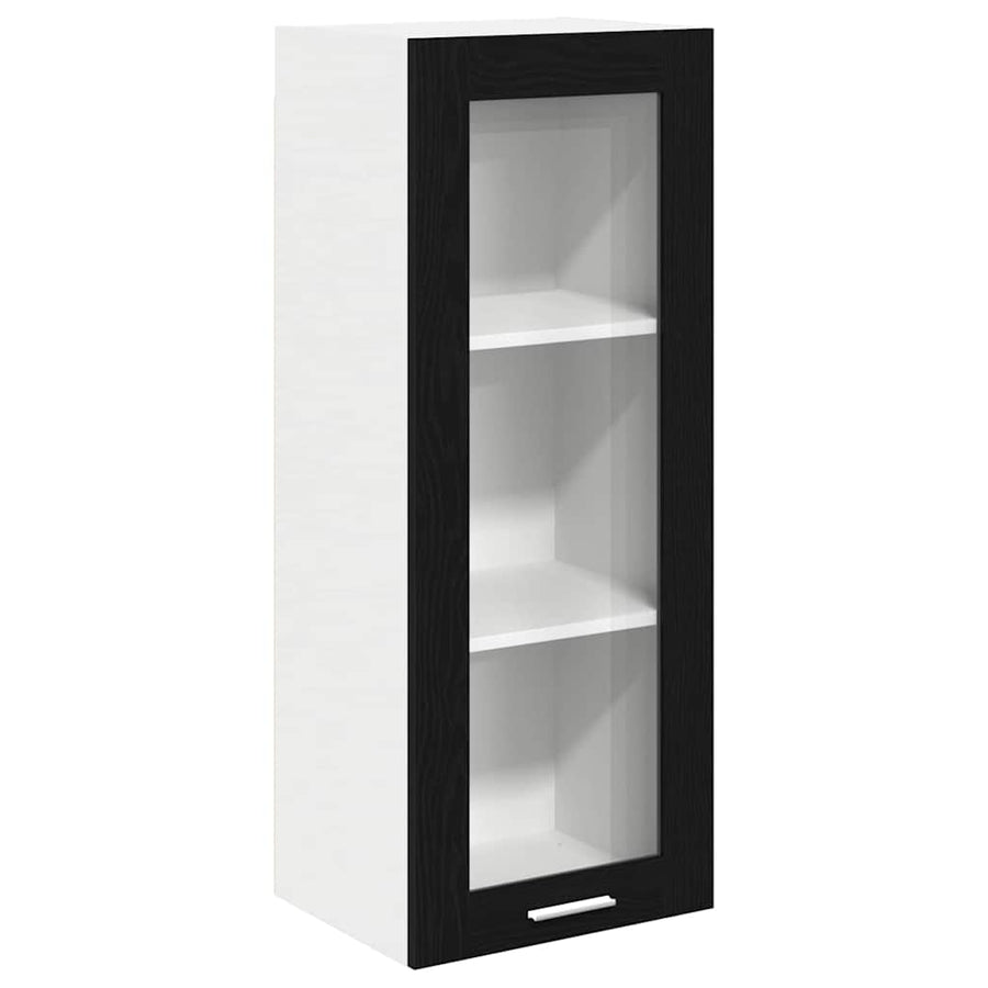 Hangkast Riga Zwart Eiken 40 x 31 x 100 cm Bewerkt hout